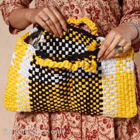  Handwoven Upcycled Cotton Laptop Bag 