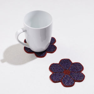  Handmade Hapur Bead Work Coasters 