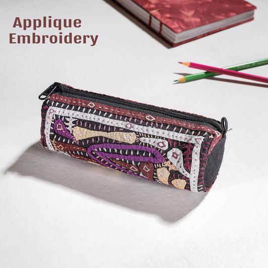 Embroidered Pencil Pouch
