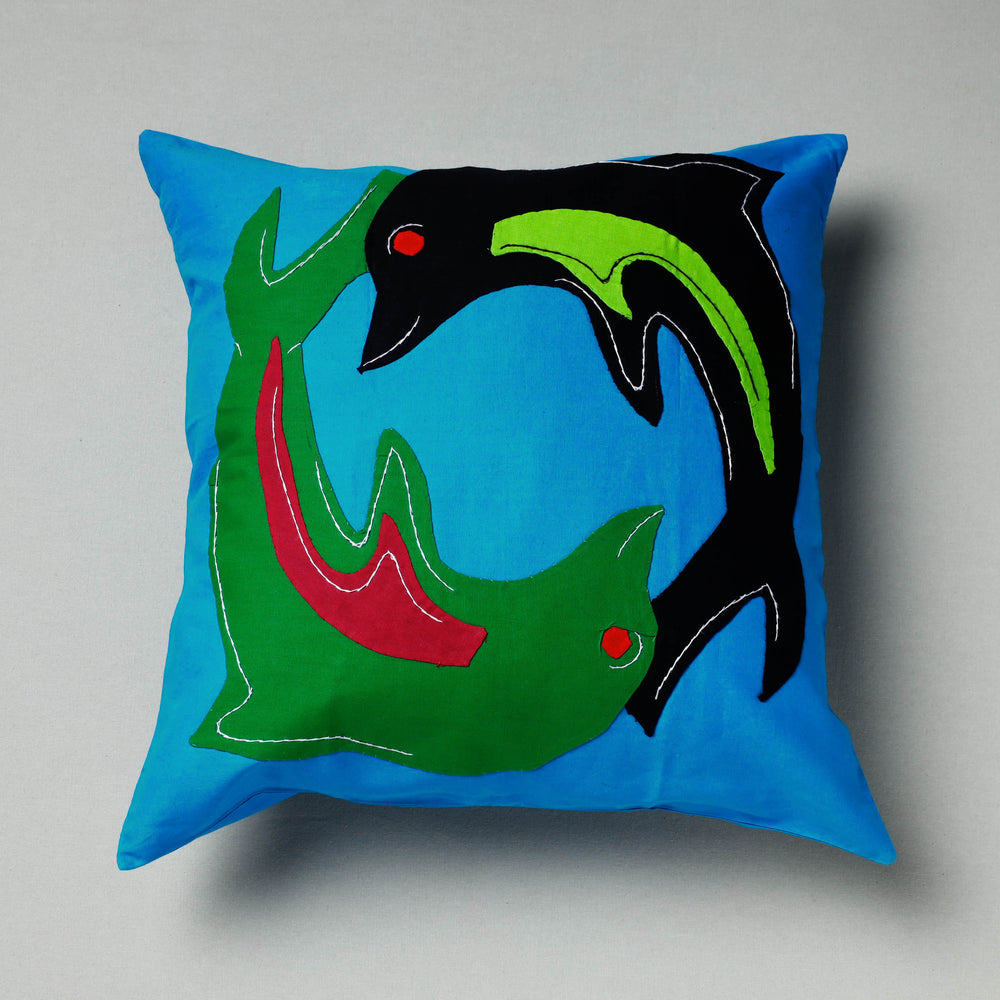 Applique Work Cushion Cover