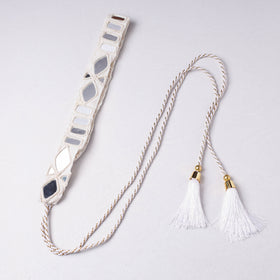 Mirror & Seashell Work Waist Belt - Buy Kutch Embroidery Kamarbandh For Women