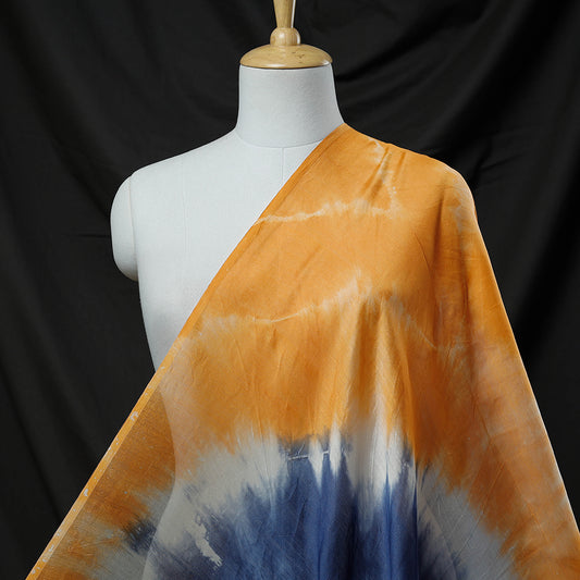 Multicolor - Shibori Tie-Dye Chanderi Silk Handloom Fabric