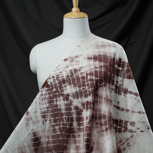 Shibori Tie-Dye Chanderi Silk Handloom Fabric
