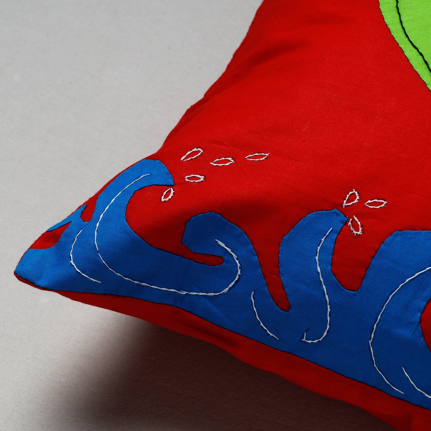 Applique Work Cushion Cover