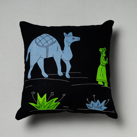 Applique Work Cushion Cover