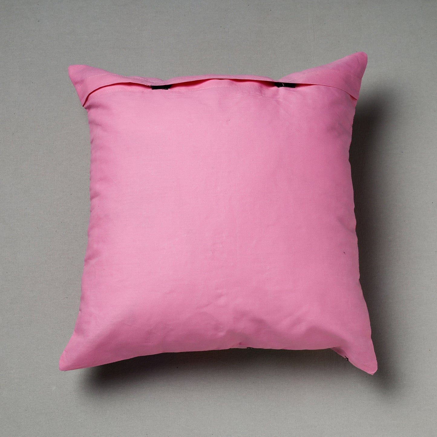 Pink - Pipli Applique Work Cotton Cushion Cover (16 x 16 in) Assorted