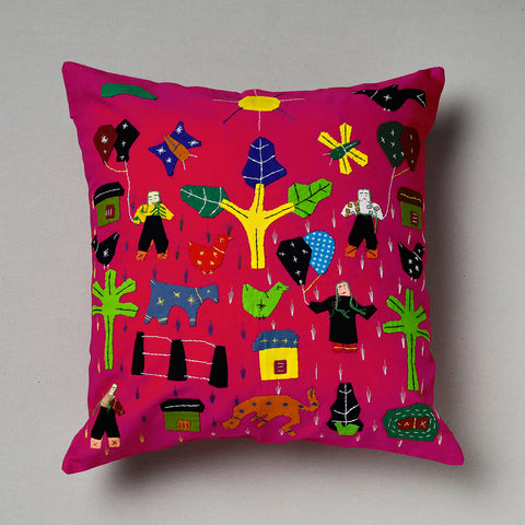 Applique Work Cushion Cover