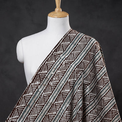 Brown - Hand Batik Printed Cotton Fabric