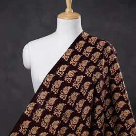 Brown - Hand Printed Cotton Batik Fabric