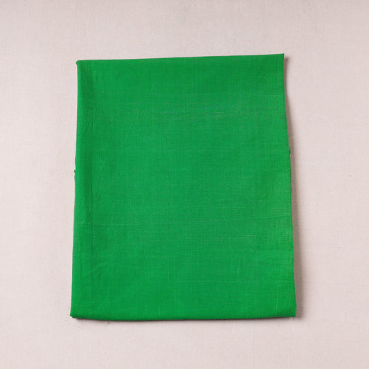 Green - Mangalagiri Handloom Cotton Precut Fabric - (1.35 meter)