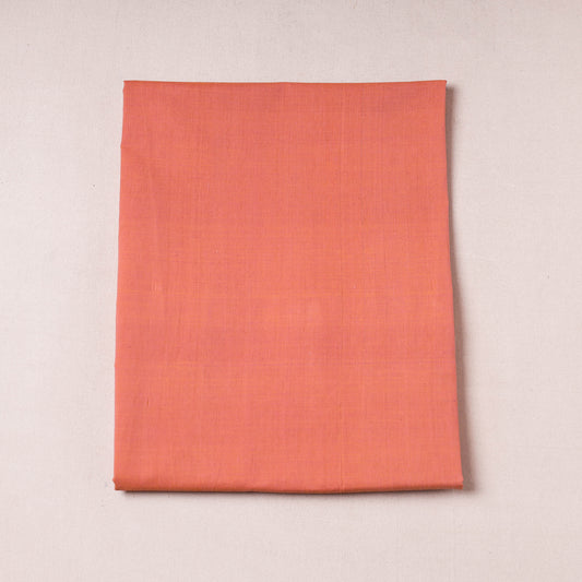 Orange - Mangalagiri Handloom Cotton Precut Fabric - (1.3 meter)