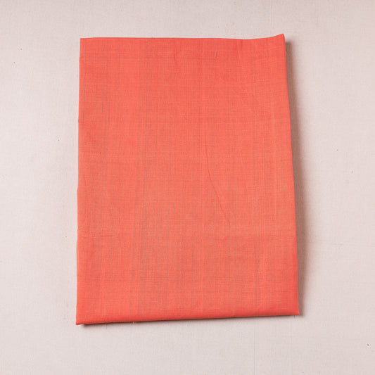Peach - Original Mangalagiri Handloom Cotton Precut Fabric