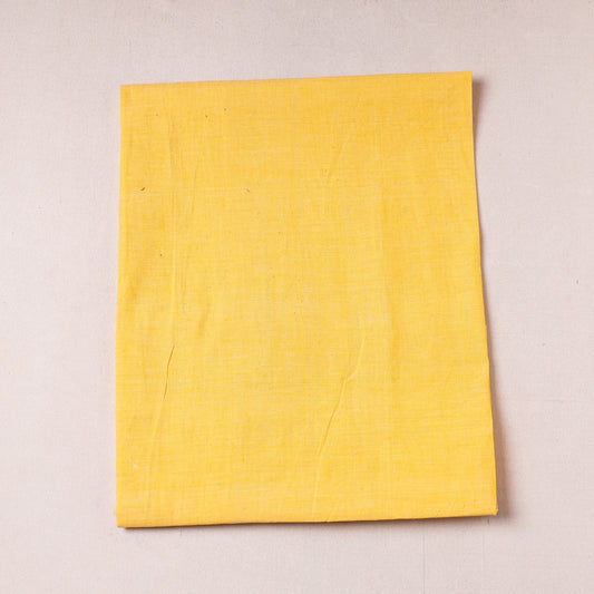 Yellow - Mangalagiri Handloom Cotton Precut Fabric - (0.9 meter)