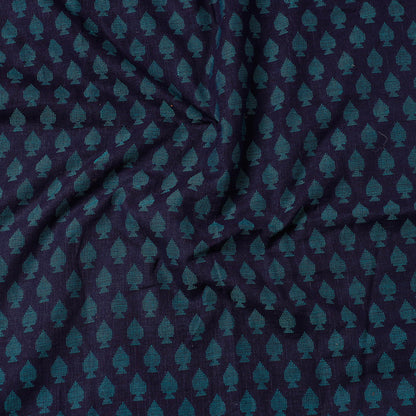 Blue - Jacquard Pre Washed Cotton Precut Fabric (1 meter)