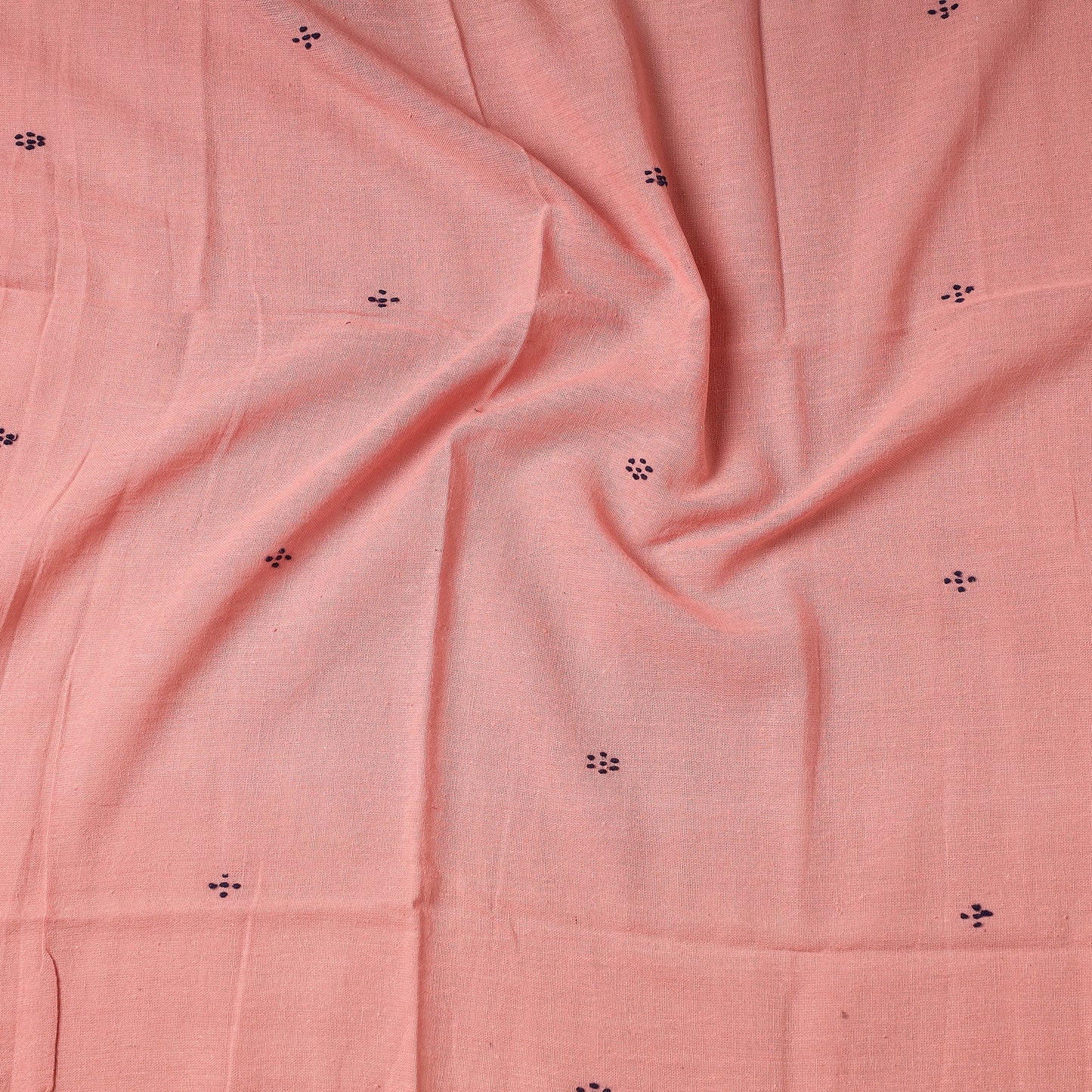Pink - Organic Kala Cotton Handloom Precut Fabric (1 meter)