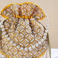 beadwork potli bag 