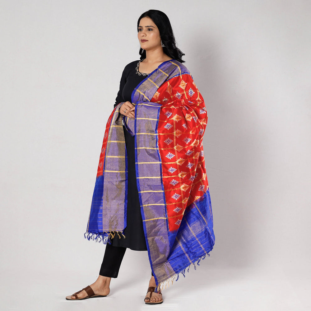 pochampally ikat silk dupatta