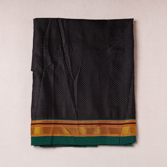 Black - Karnataka Khun Weave Cotton Precut Fabric (1.9 meter)