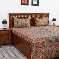 kalamkari double bed cover set