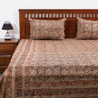 kalamkari double bed cover set