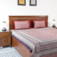 ajrakh double bed cover set