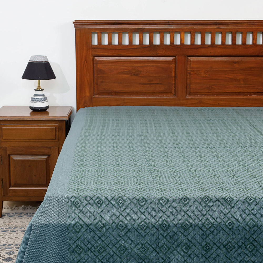 plain double bed cover