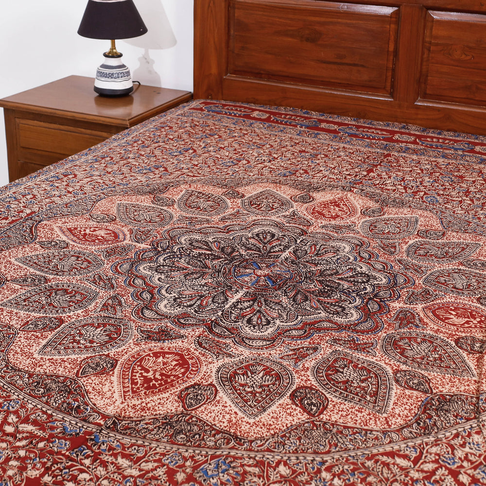 kalamkari single bed cover