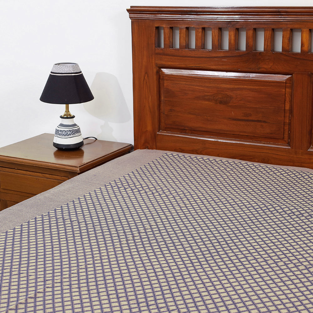 plain double bed cover