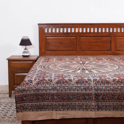 kalamkari single bed cover