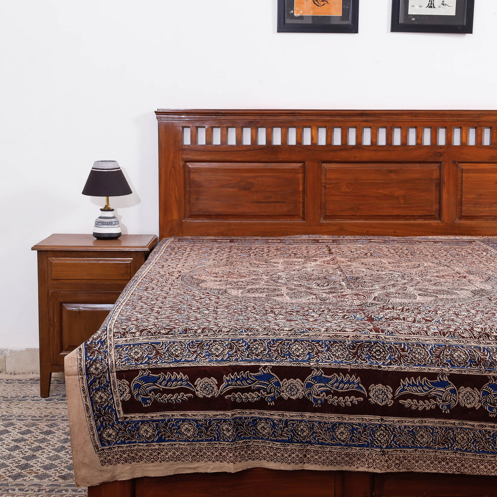 kalamkari single bed cover