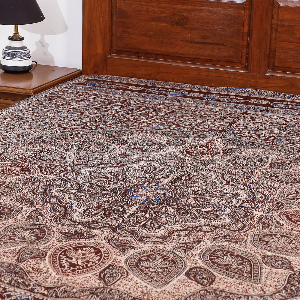 kalamkari single bed cover