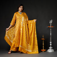 Banarasi Kurta with Palazzo & Dupatta Set
