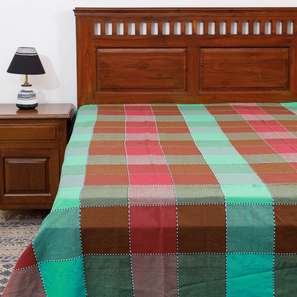 Handloom bed cover