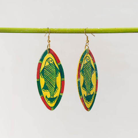 Manjusha Handpainted Clay Earrings
