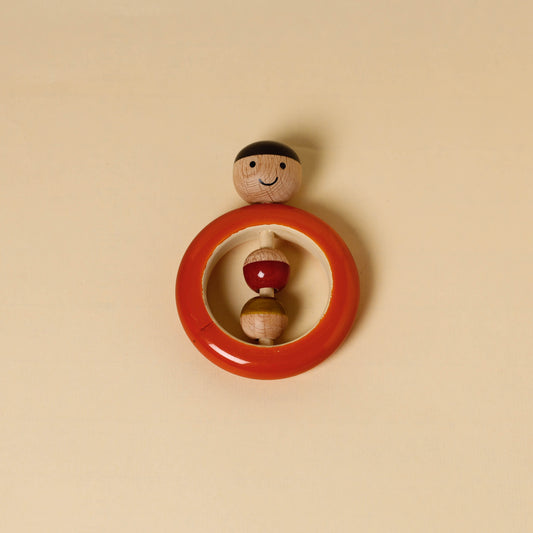 Handmade Boy Ring Rattle Channapatna Wooden Toy