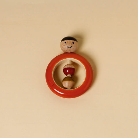 wooden rattle toy