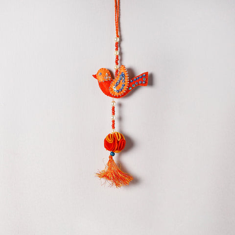  Buy Bird - Handmade Felt & Beadwork Wall Hanging 