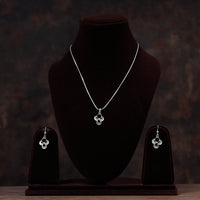 filigree silver necklace set