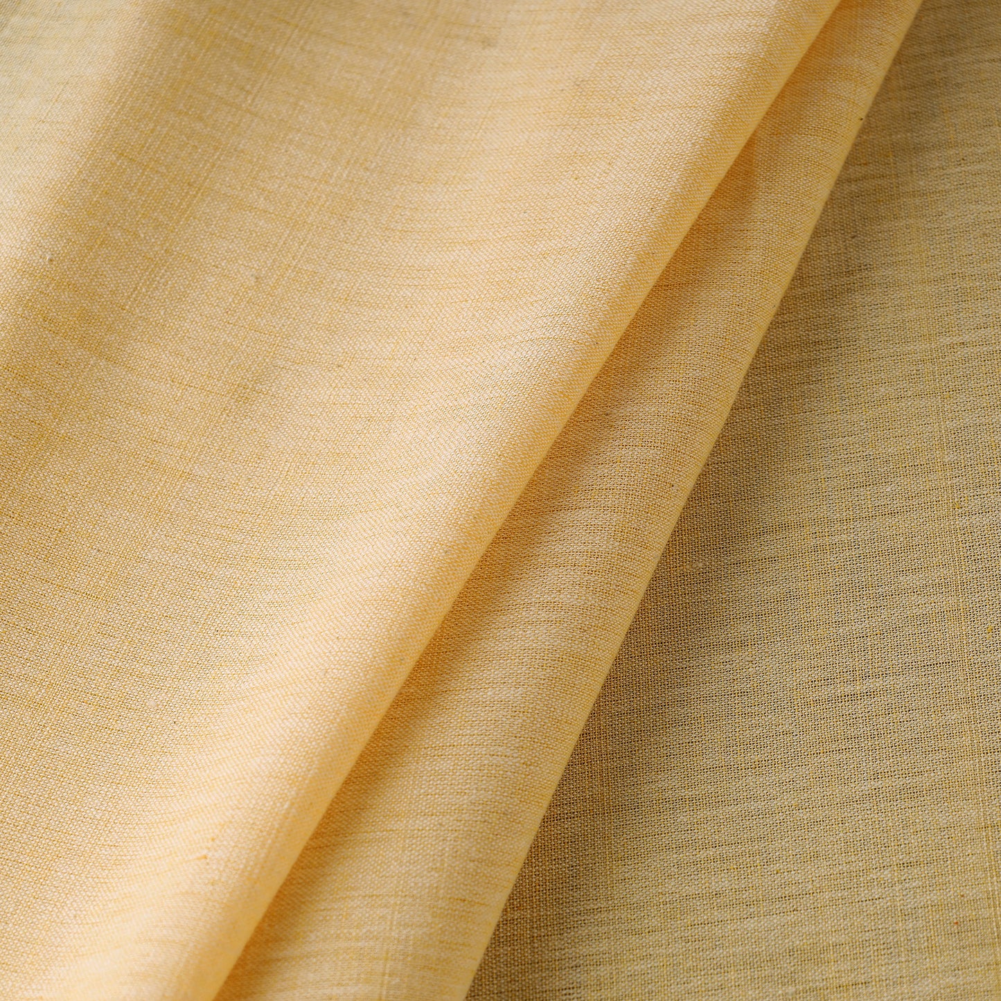 Beige - Baragaon Pre Washed Handloom Plain Cotton Fabric