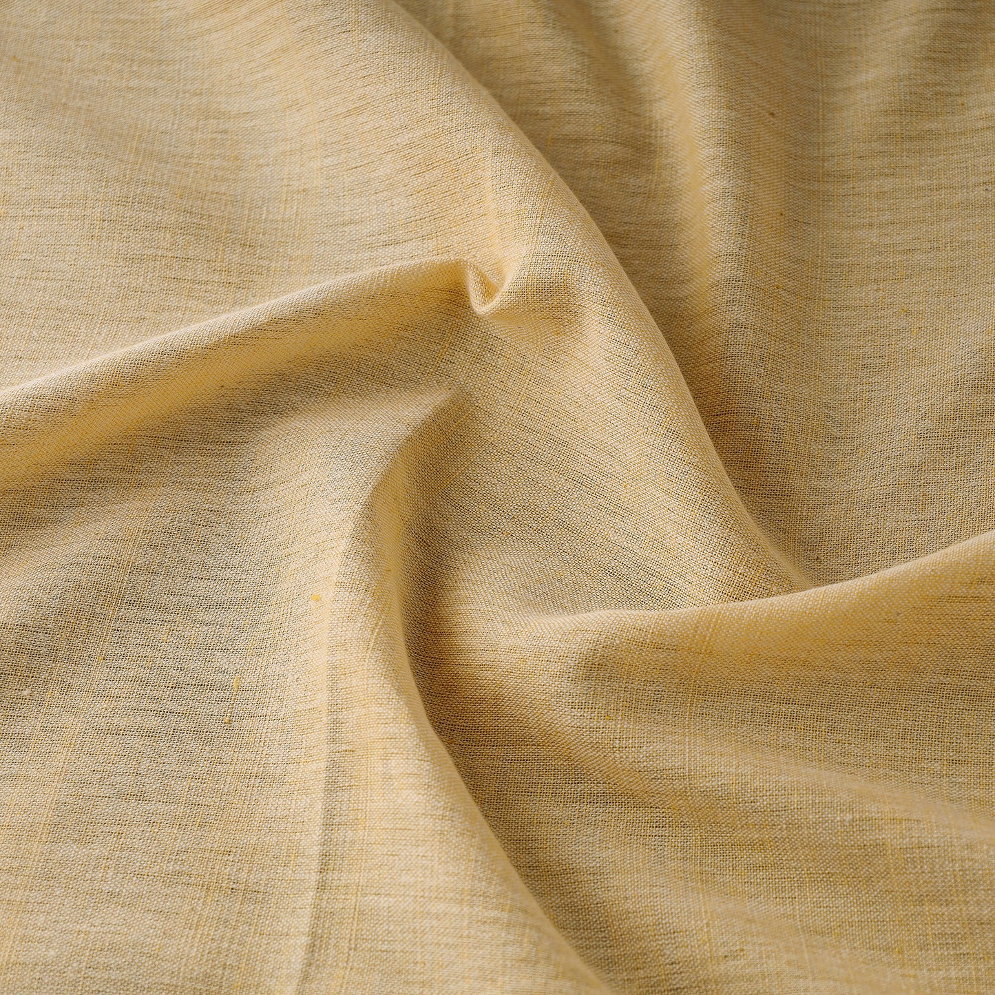 Beige - Baragaon Pre Washed Handloom Plain Cotton Fabric