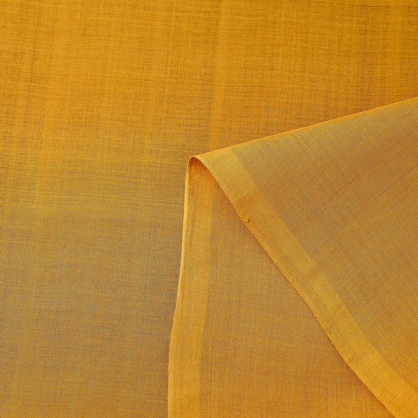 Dark Yellow Original Mangalagiri Handloom Cotton Fabric