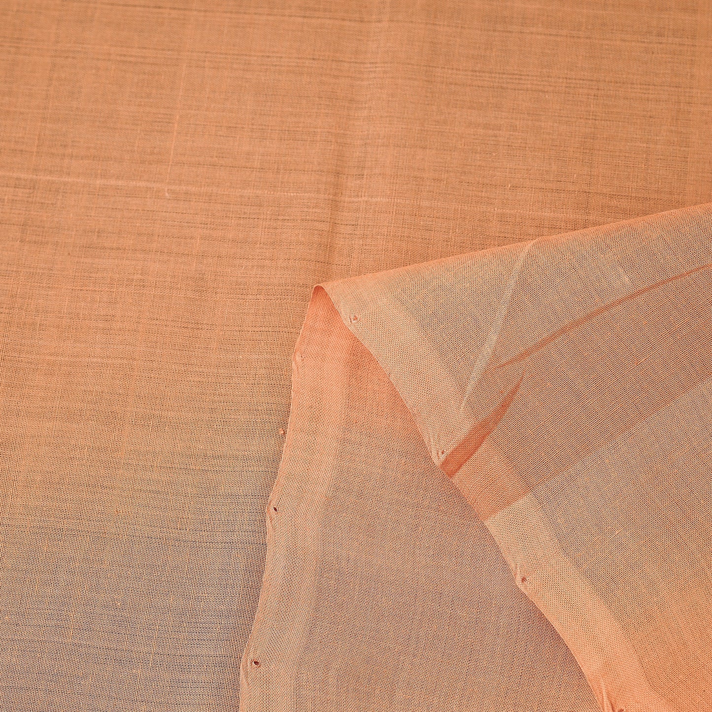 Peach Original Mangalagiri Handloom Cotton Fabric