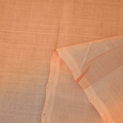Peach Original Mangalagiri Handloom Cotton Fabric