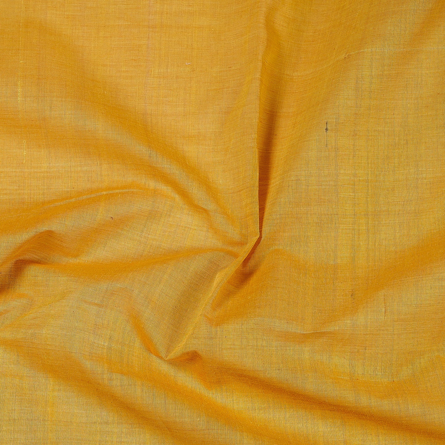 Yellow Original Mangalagiri Handloom Cotton Zari Border Fabric