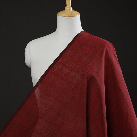 Maroon Original Mangalagiri Handloom Cotton Fabric