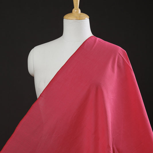 Rayon Dark Pink Original Mangalagiri Handloom Cotton Fabric
