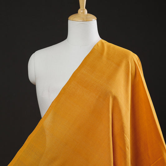 Dark Yellow Original Mangalagiri Handloom Cotton Fabric