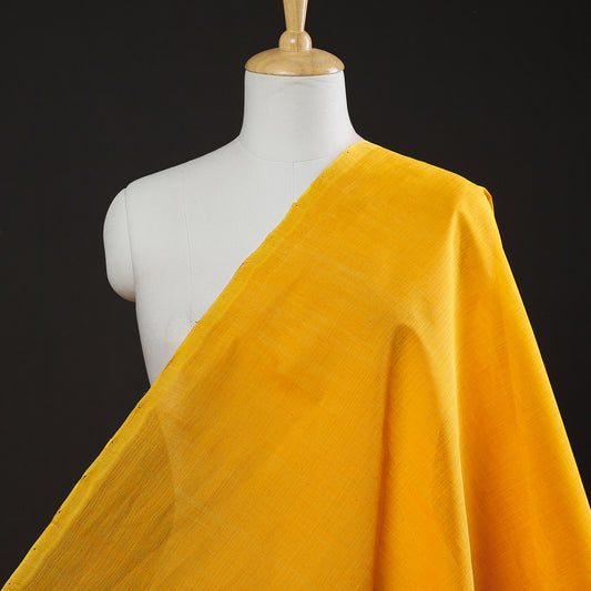Yellow Original Mangalagiri Handloom Cotton Fabric