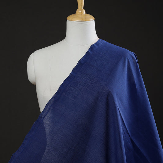 Dark Blue Original Mangalagiri Handloom Cotton Fabric