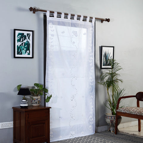 Applique Work Door Curtain